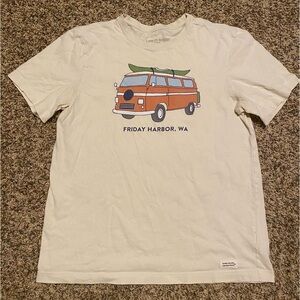 Life is Good white tee